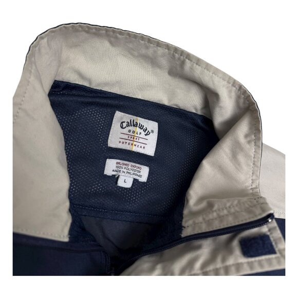 CALLAWAY GOLF Short Sleeve Waterproof Windbreaker Jacket Mens Large - Picture 2 of 5